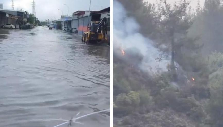 Osmaniye’de sağanak yağış Yıldırım, orman yangınına neden oldu Osmaniye’de sağanak yağış Yıldırım, orman yangınına neden oldu